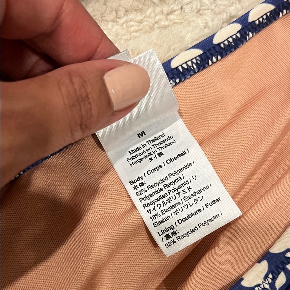 J. Crew Hipster Full-coverage Bikini Bottom in Blue Stamp Floral - Picture 4 of 6